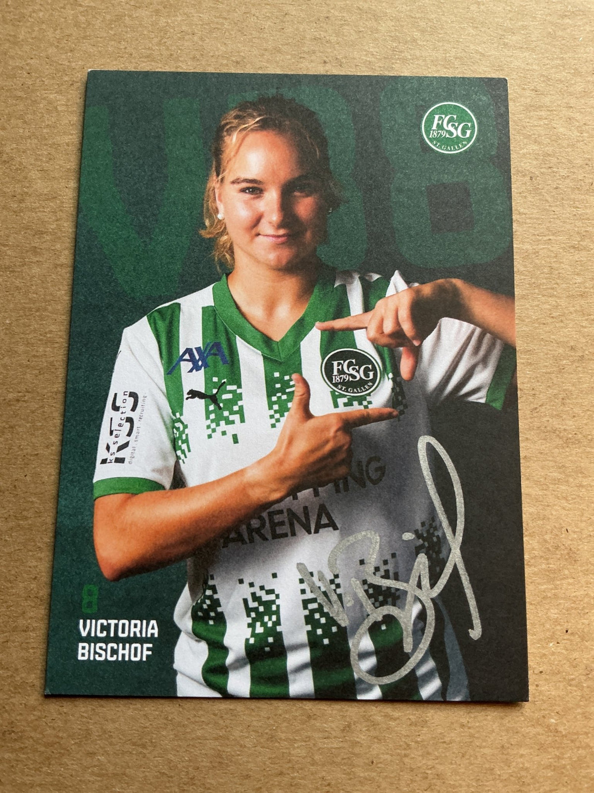 Victoria Bischof, Switzerland 🇨🇭 FC St. Gallen 2024/25 hand signed - Autographs-World