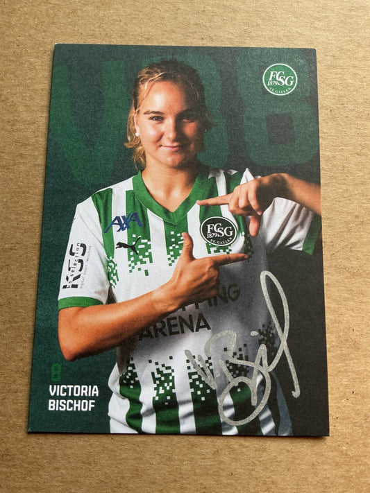 Victoria Bischof, Switzerland 🇨🇭 FC St. Gallen 2024/25 hand signed - Autographs-World