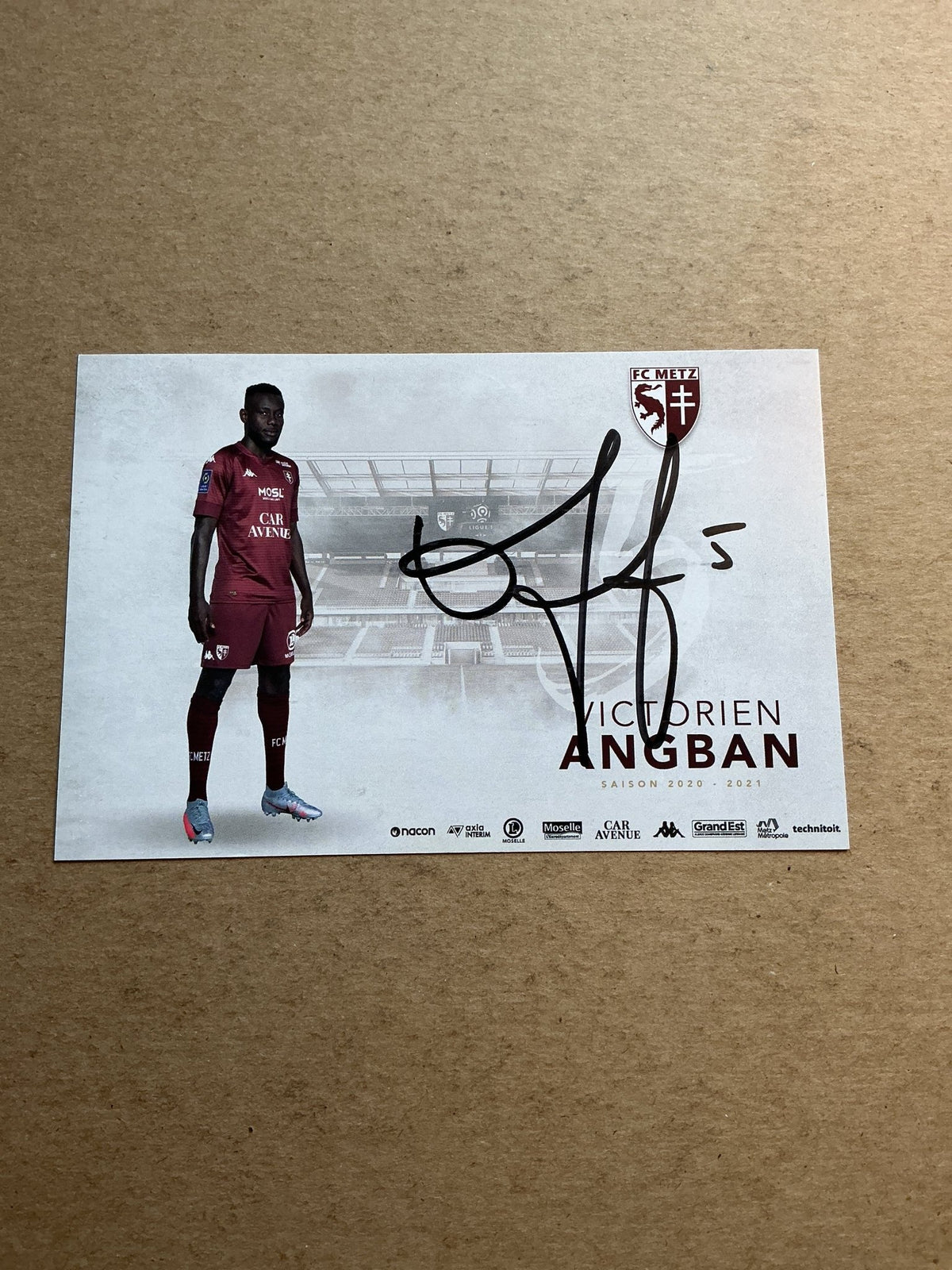 Victorien Angban, Ivory Coast 🇨🇮 FC Metz 2020/21 hand signed - Autographs-World