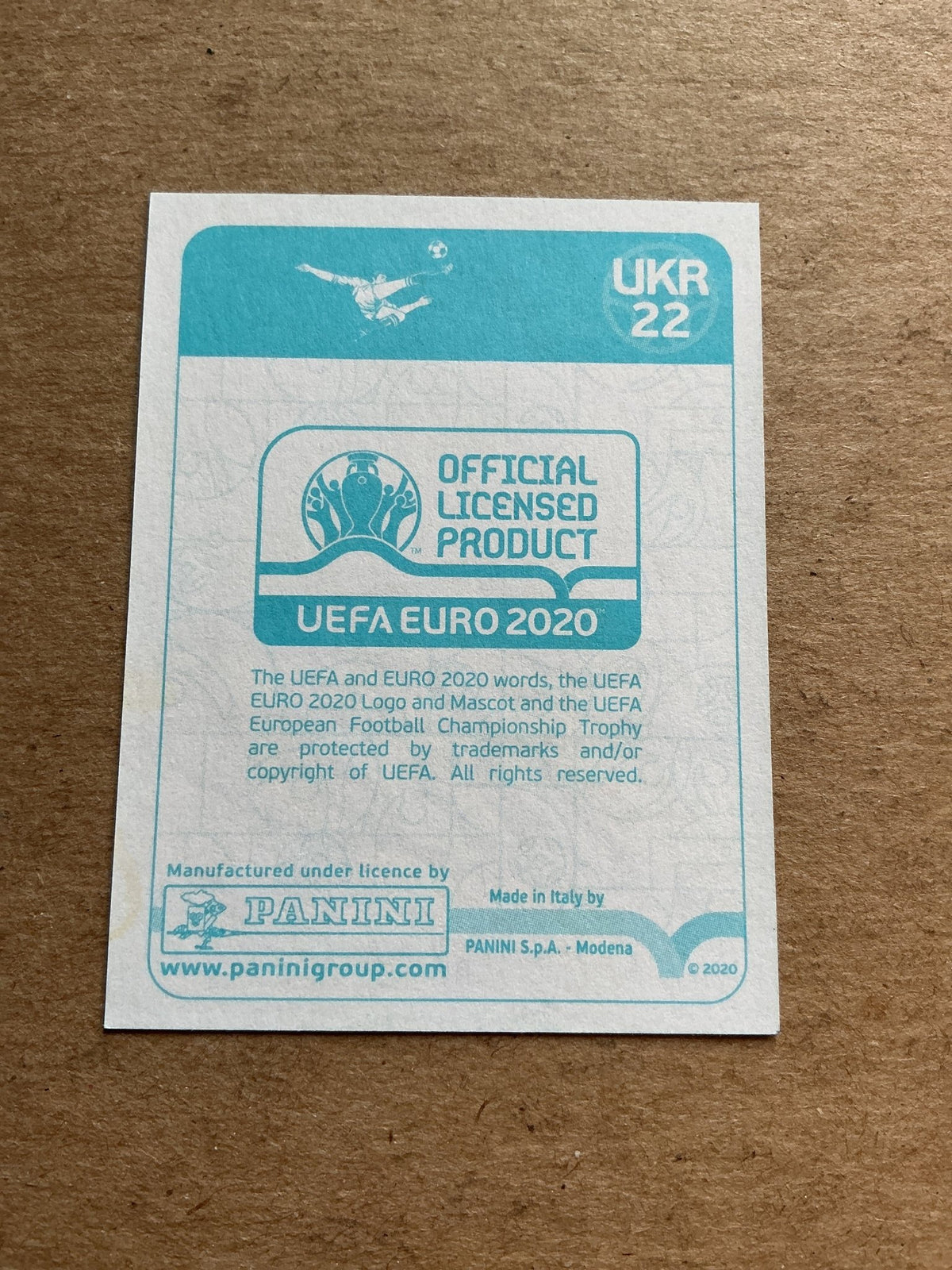 Viktor Tsygankov, Ukraine 🇺🇦 UEFA Euro 2020 Panini hand signed - Autographs-World