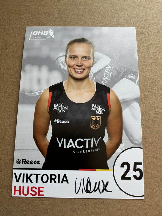 Viktoria Huse, Germany 🇩🇪 Field Hockey Summer Olympics 2024 hand signed - Autographs-World