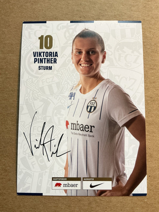 Viktoria Pinther, Austria 🇦🇹 FC Zürich 2022/23 hand signed - Autographs-World