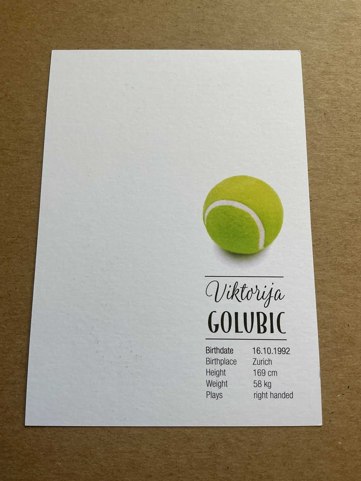 Viktorija Golubic, Switzerland 🇨🇭 Tennis Summer Olympics 2024 hand signed - Autographs-World