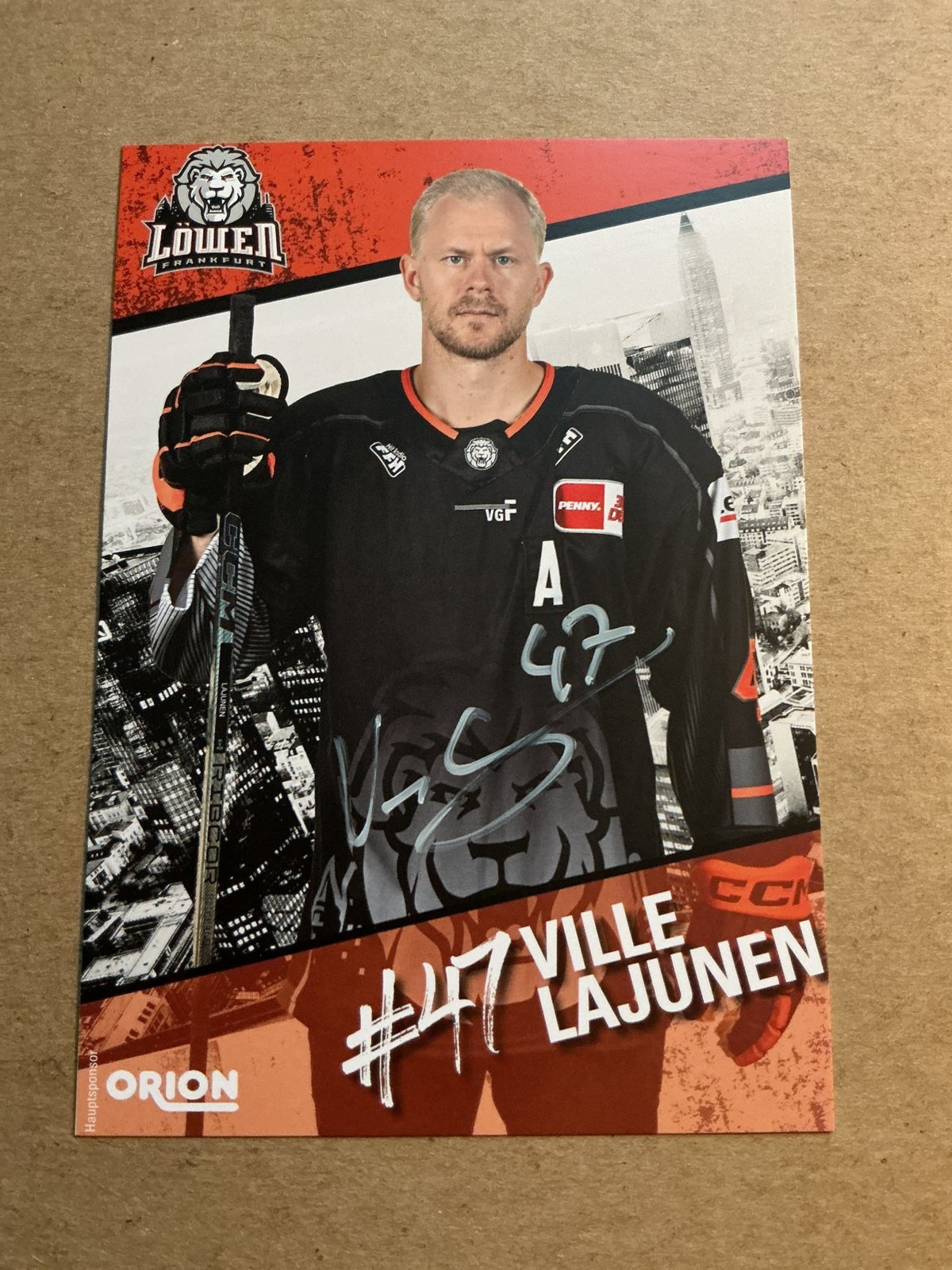 Ville Lajunen, Finland 🇫🇮 Löwen Frankfurt 2023/24 hand signed - Autographs-World