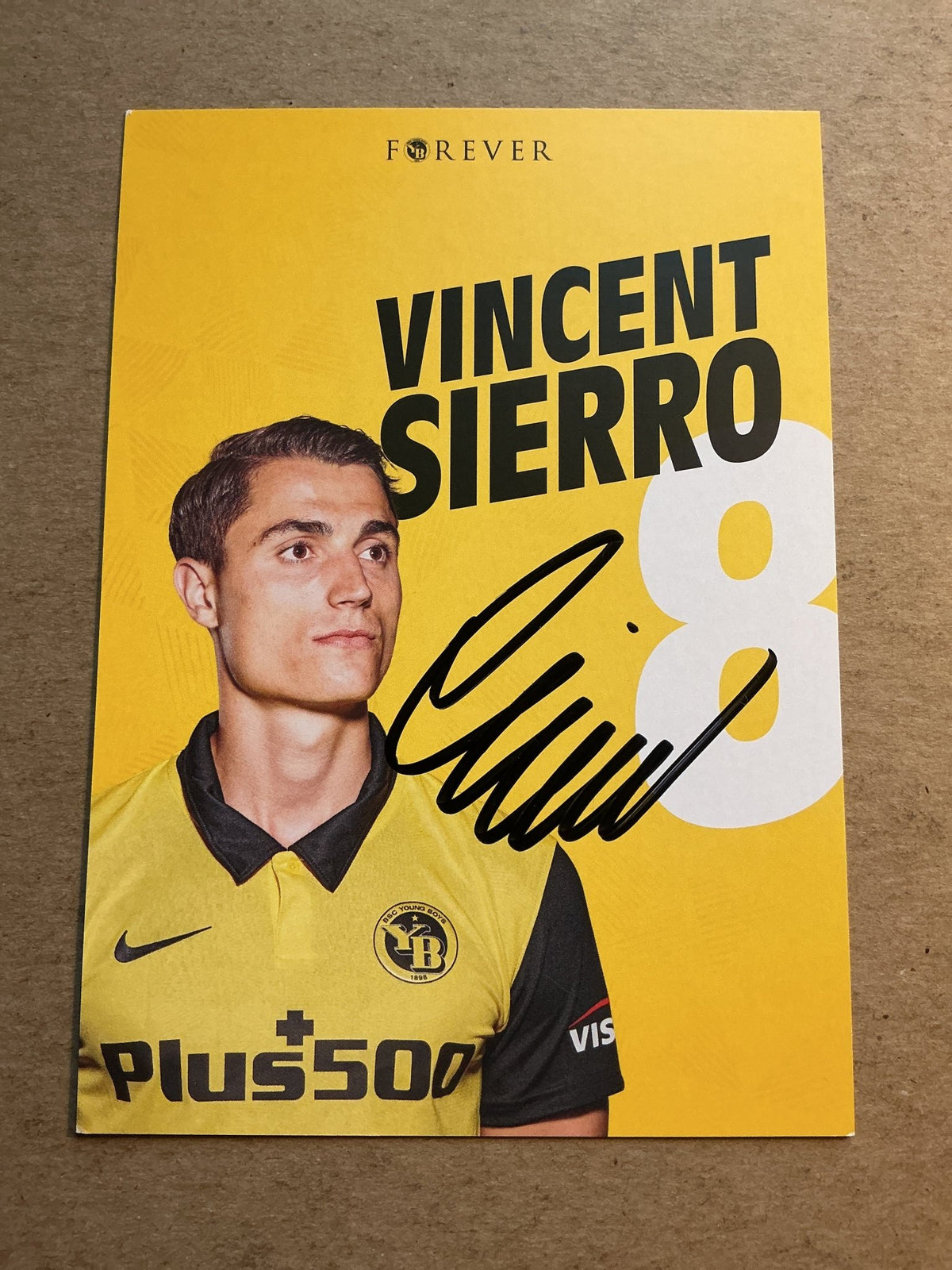 Vincent Sierro, Switzerland 🇨🇭 BSC Young Boys 2020/21 hand signed - Autographs-World