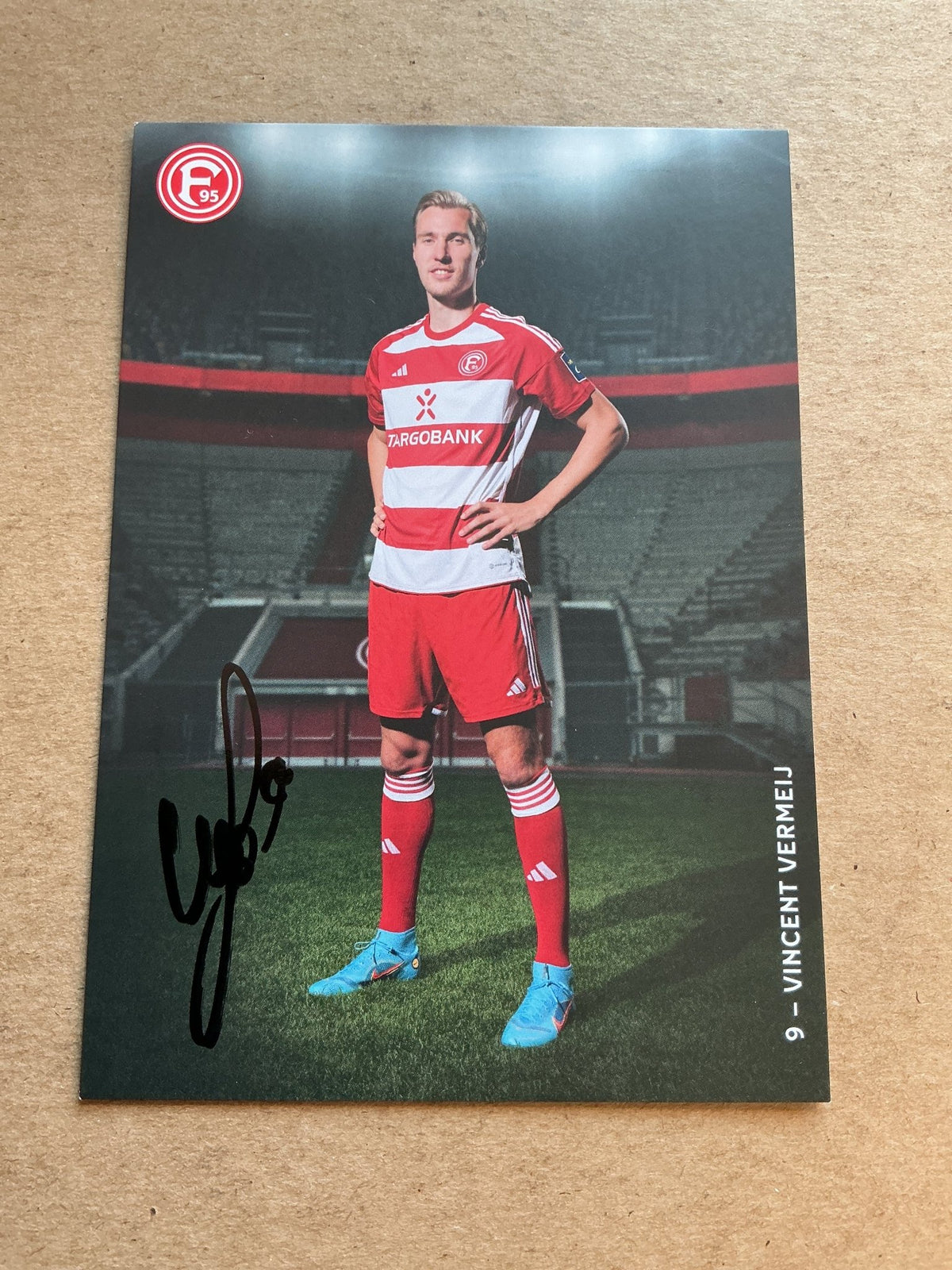 Vincent Vermeij, Netherlands 🇳🇱 Fortuna Düsseldorf 2023/24 hand signed - Autographs-World