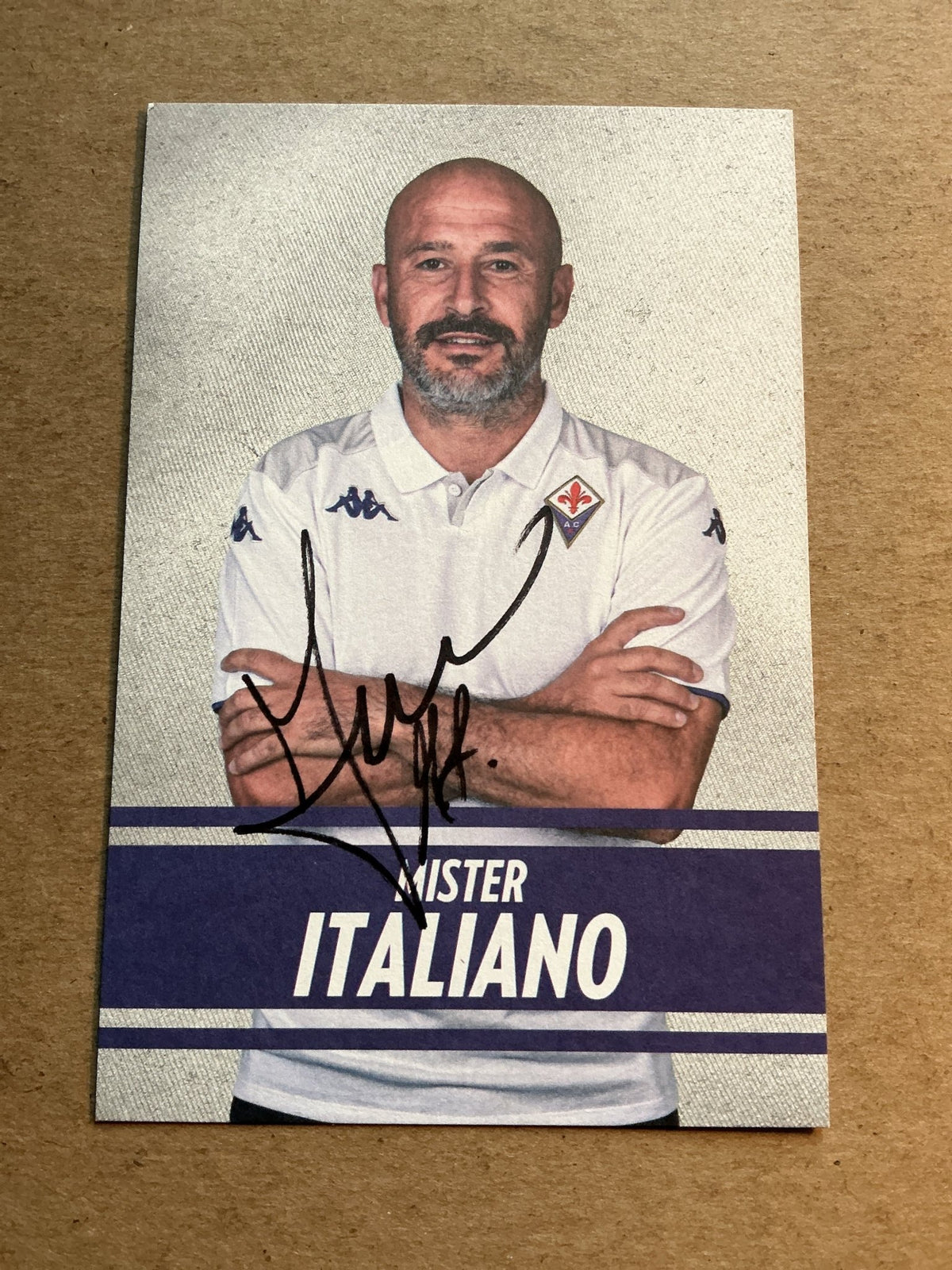 Vincenzo Italiano, Italy 🇮🇹 ACF Fiorentina 2021/22 hand signed - Autographs-World