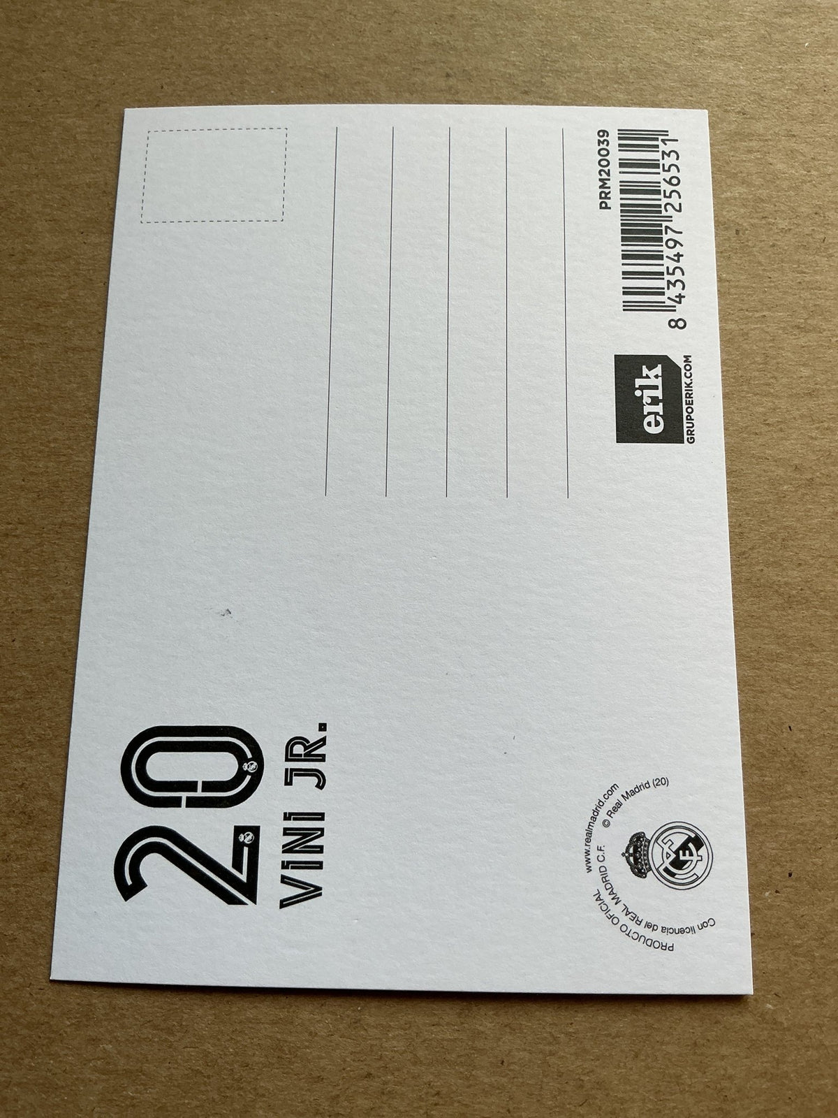 Vinicius Junior, Brazil 🇧🇷 Real Madrid 2020/21 hand signed - Autographs-World