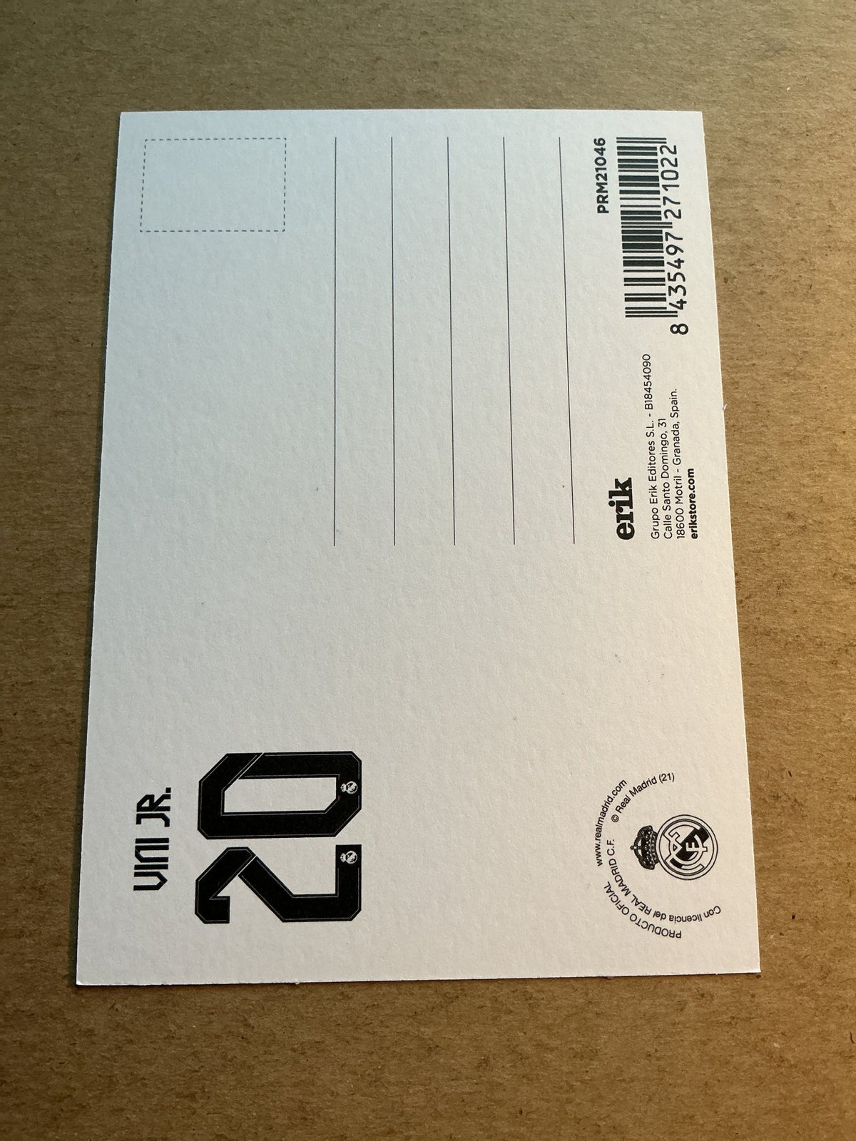 Vinícius Júnior, Brazil 🇧🇷 Real Madrid 2021/22 hand signed - Autographs-World
