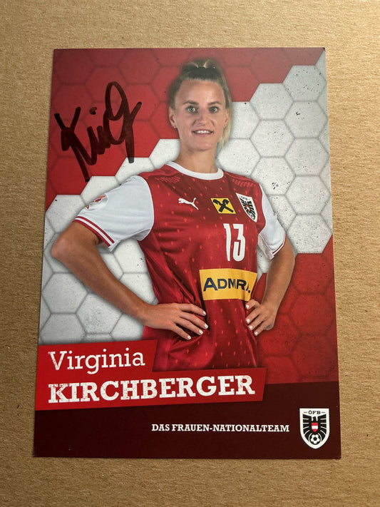 Virginia Kirchberger, Austria 🇦🇹 UEFA Women’s Euro 2022 hand signed - Autographs-World