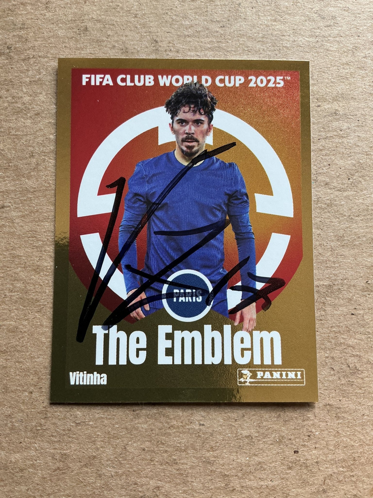 Vitinha, Portugal 🇵🇹 Paris Saint-Germain Club World Cup 2025 Panini hand signed - Autographs-World