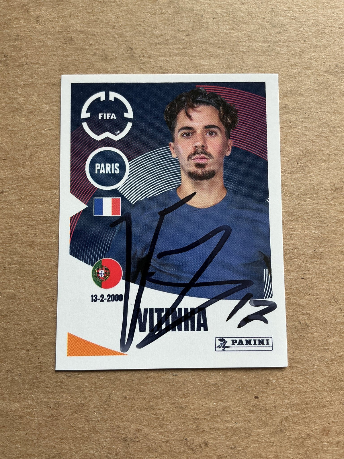 Vitinha, Portugal 🇵🇹 Paris Saint-Germain Club World Cup 2025 Panini hand signed - Autographs-World