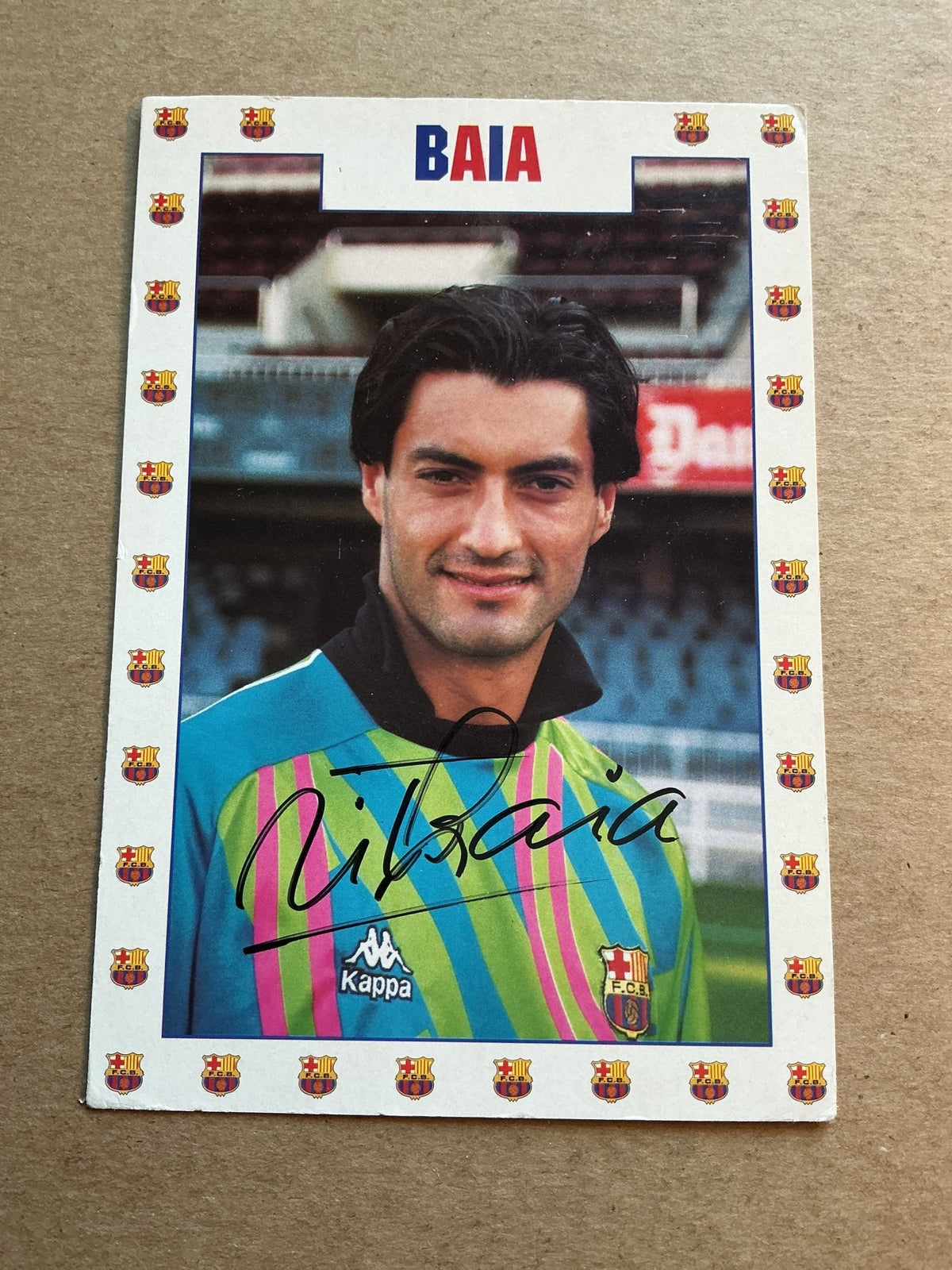 Vitor Baia, Portugal 🇵🇹 FC Barcelona 1996/97 hand signed - Autographs-World