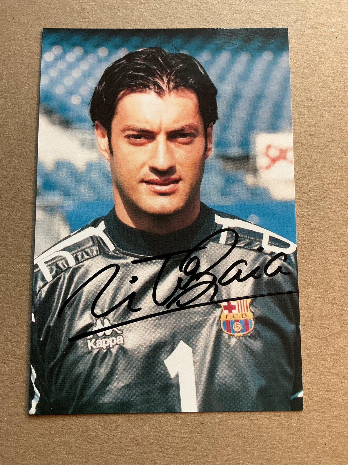 Vitor Baia, Portugal 🇵🇹 FC Barcelona 1997/98 hand signed - Autographs-World