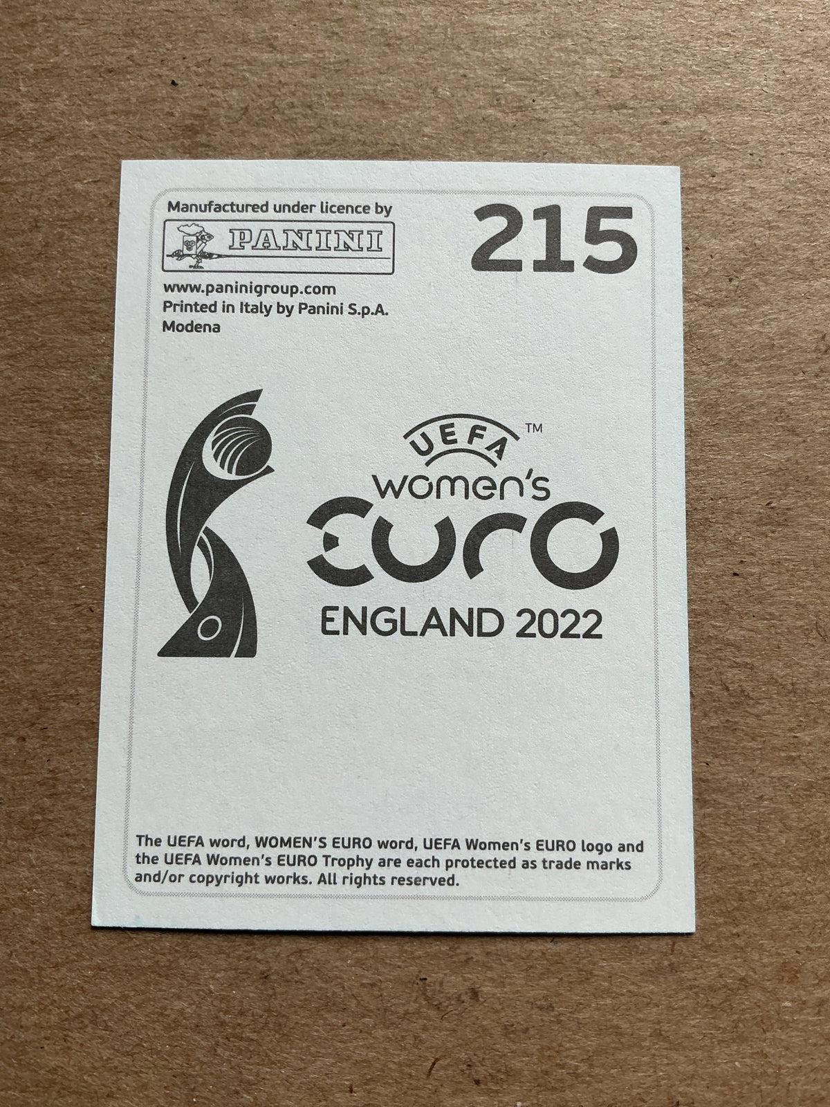 Vivianne Miedema, Netherlands 🇳🇱 UEFA Women’s Euro Cup 2022 Panini hand signed - Autographs-World