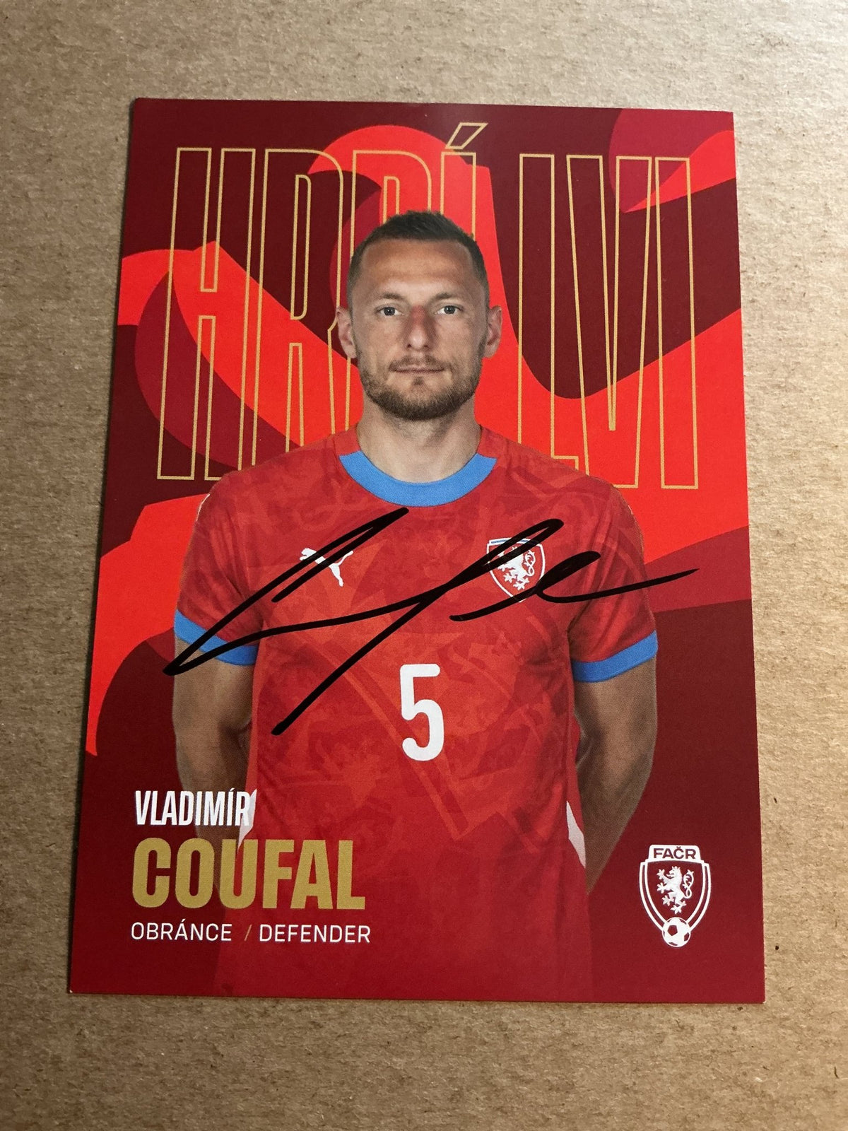Vladimir Coufal, Czech Republic 🇨🇿 2023 hand signed - Autographs-World