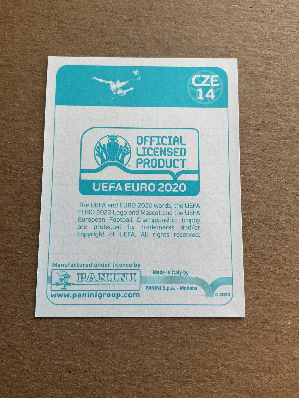 Vladimir Coufal, Czech Republic 🇨🇿 UEFA Euro 2020 Panini hand signed - Autographs-World