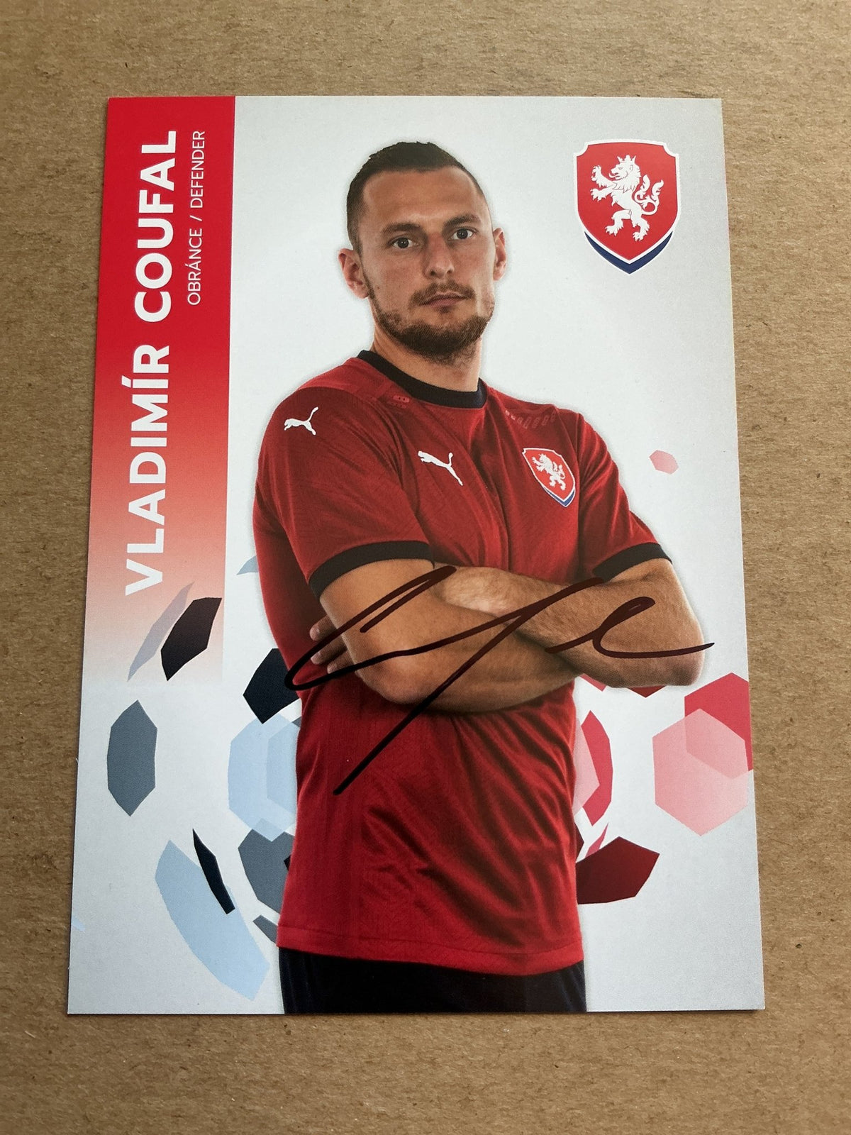 Vladimír Coufal, Czech Republic 🇨🇿 UEFA Euro Cup 2020 hand signed - Autographs-World