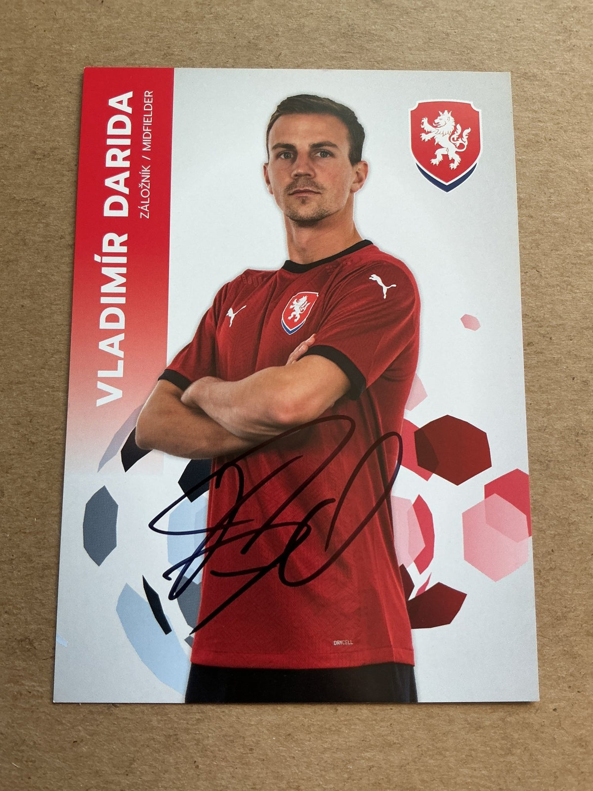 Vladimír Darida, Czech Republic 🇨🇿 UEFA Euro Cup 2020 hand signed - Autographs-World