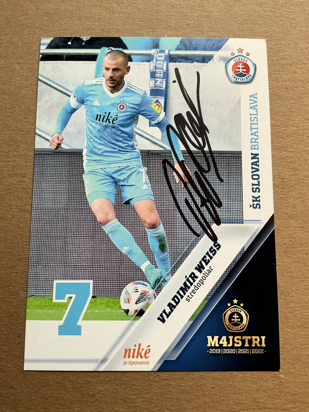 Vladimír Weiss, Slovakia 🇸🇰 ŠK Slovan Bratislava 2022/23 hand signed - Autographs-World