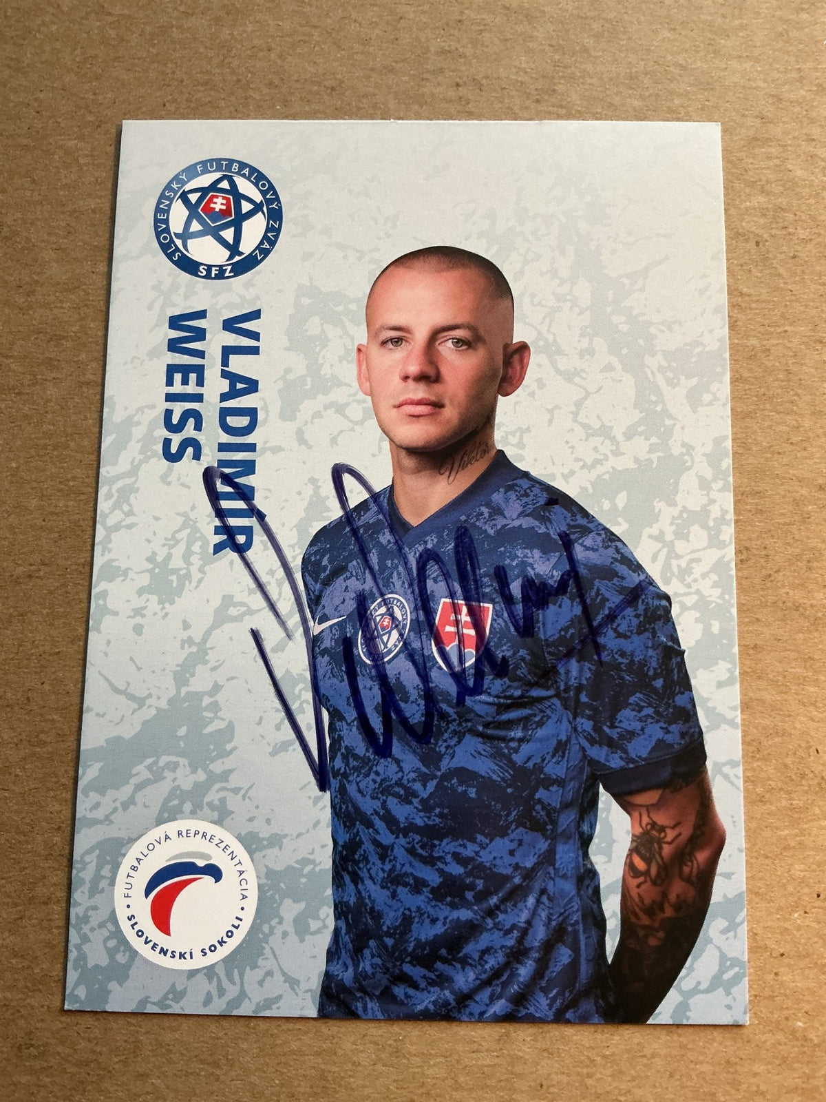 Vladimir Weiss, Slovakia 🇸🇰 UEFA Euro Cup 2020 hand signed - Autographs-World
