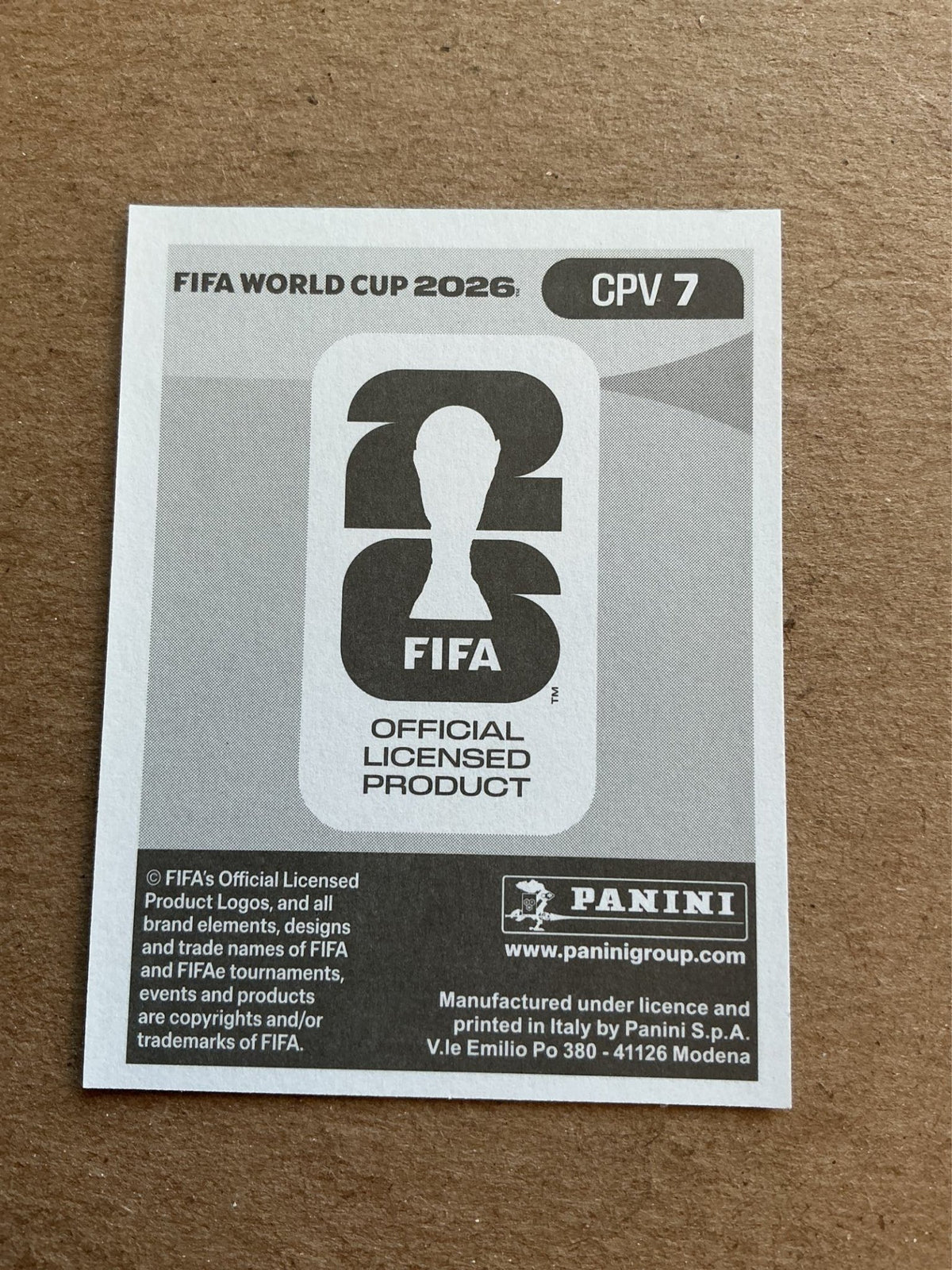 Wagner Pina, Cape Verde 🇨🇻 FIFA World Cup 2026 Panini hand signed - Autographs-World