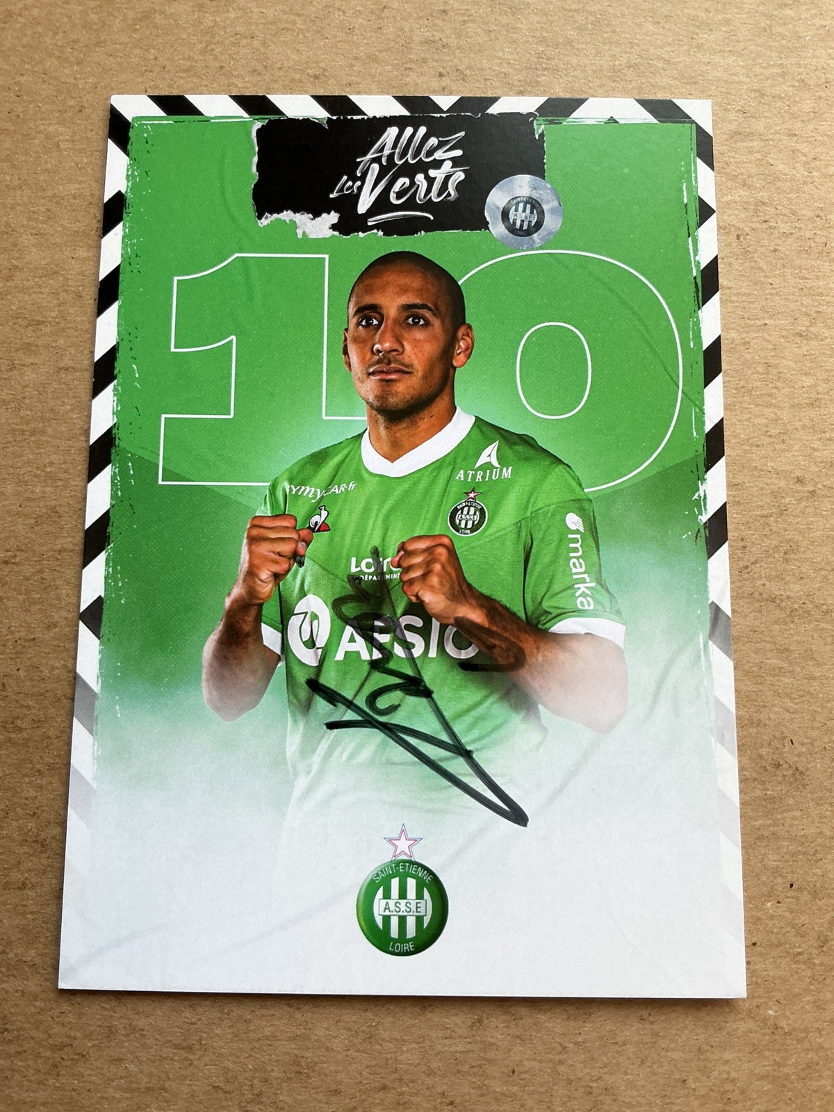 Wahbi Khazri, Tunisia 🇹🇳 AS Saint-Étienne 2020/21 hand signed - Autographs-World