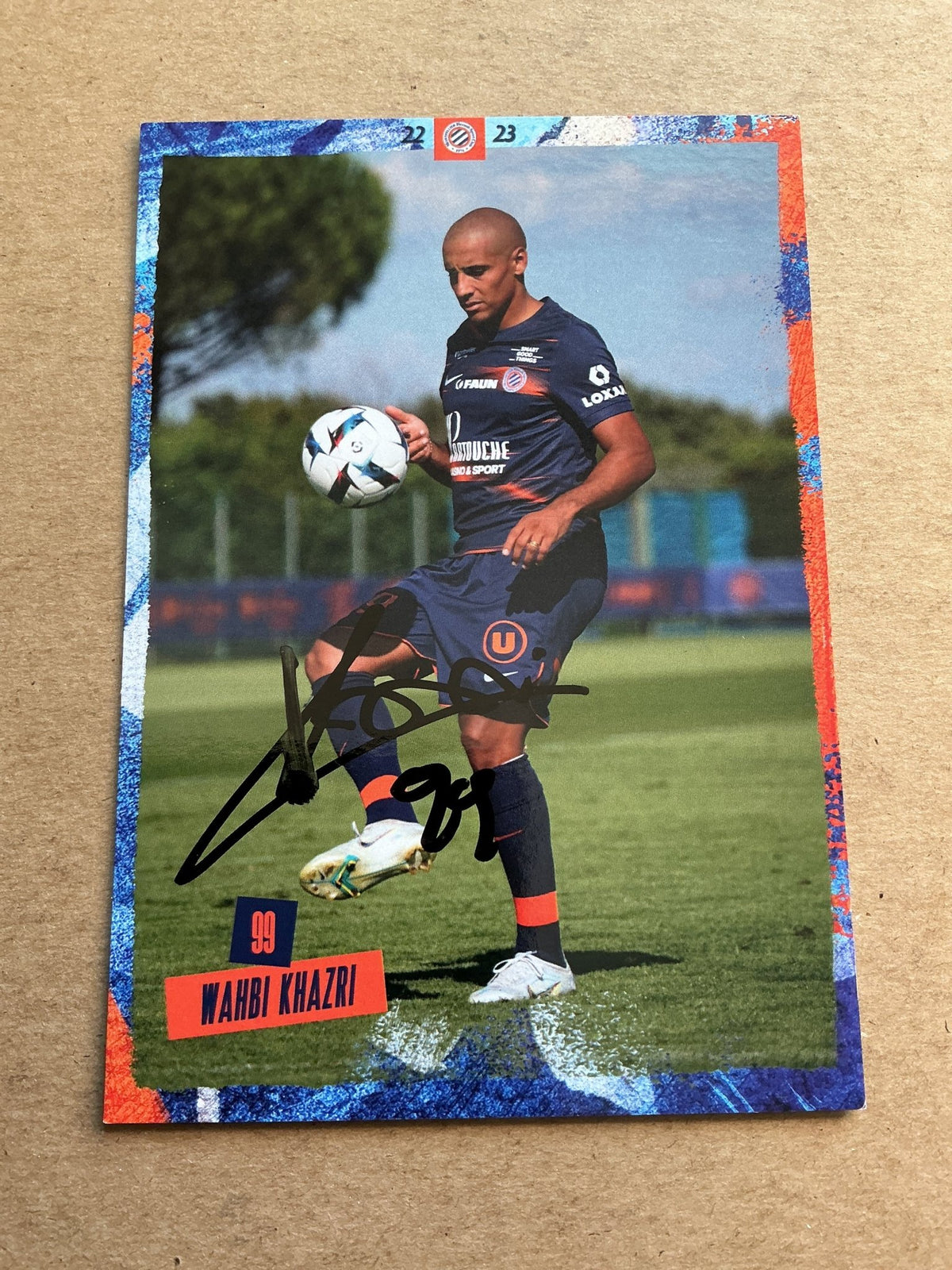 Wahbi Khazri, Tunisia 🇹🇳 Montpellier HSC 2022/23 hand signed - Autographs-World