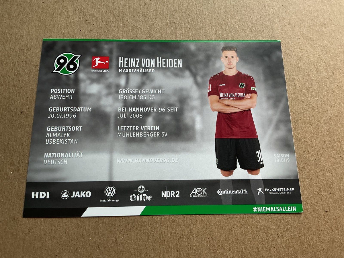 Waldemar Anton, Germany 🇩🇪 Hannover 96 2018/19 hand signed - Autographs-World