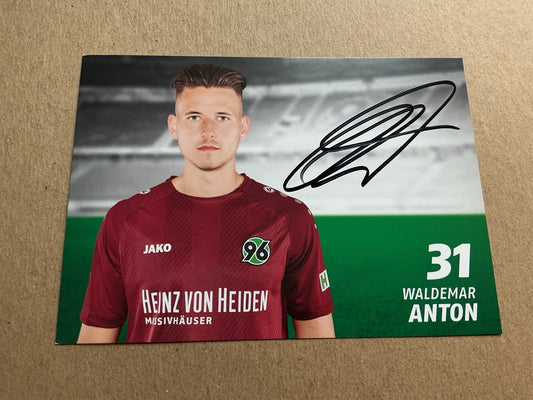 Waldemar Anton, Germany 🇩🇪 Hannover 96 2018/19 hand signed - Autographs-World