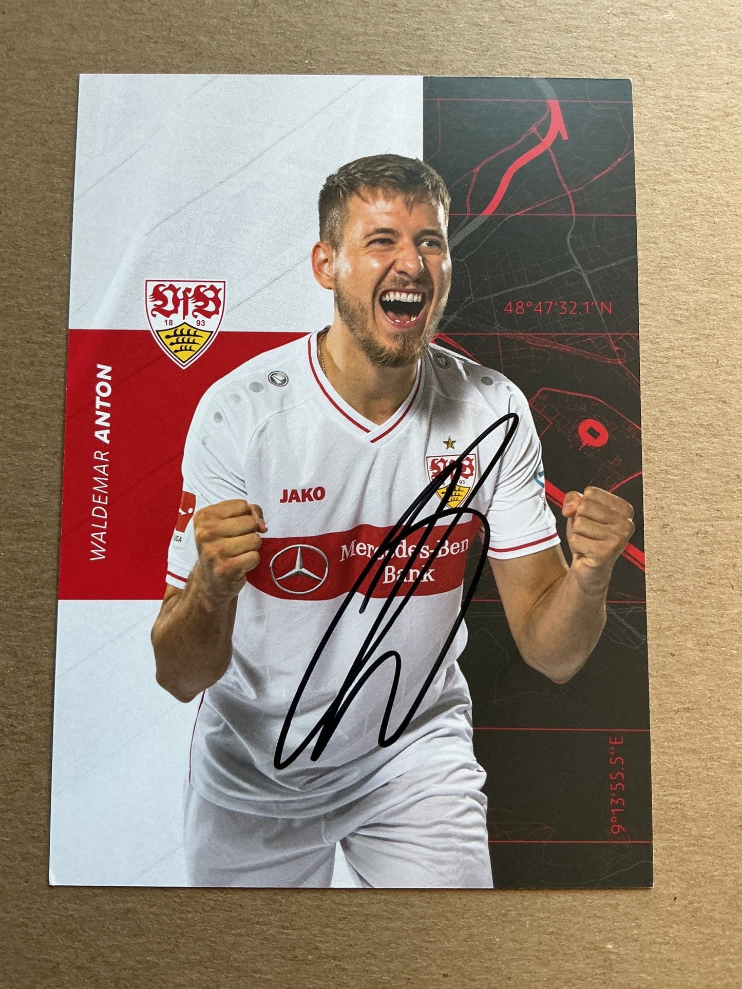 Waldemar Anton, Germany 🇩🇪 VfB Stuttgart 2020/21 hand signed - Autographs-World