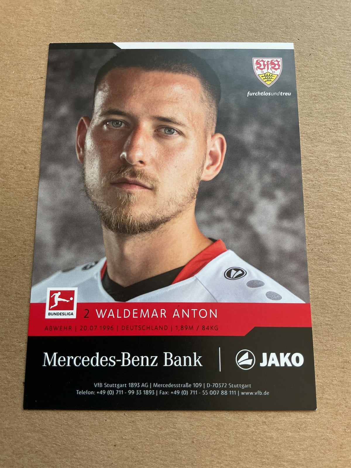 Waldemar Anton, Germany 🇩🇪 VfB Stuttgart 2021/22 hand signed - Autographs-World
