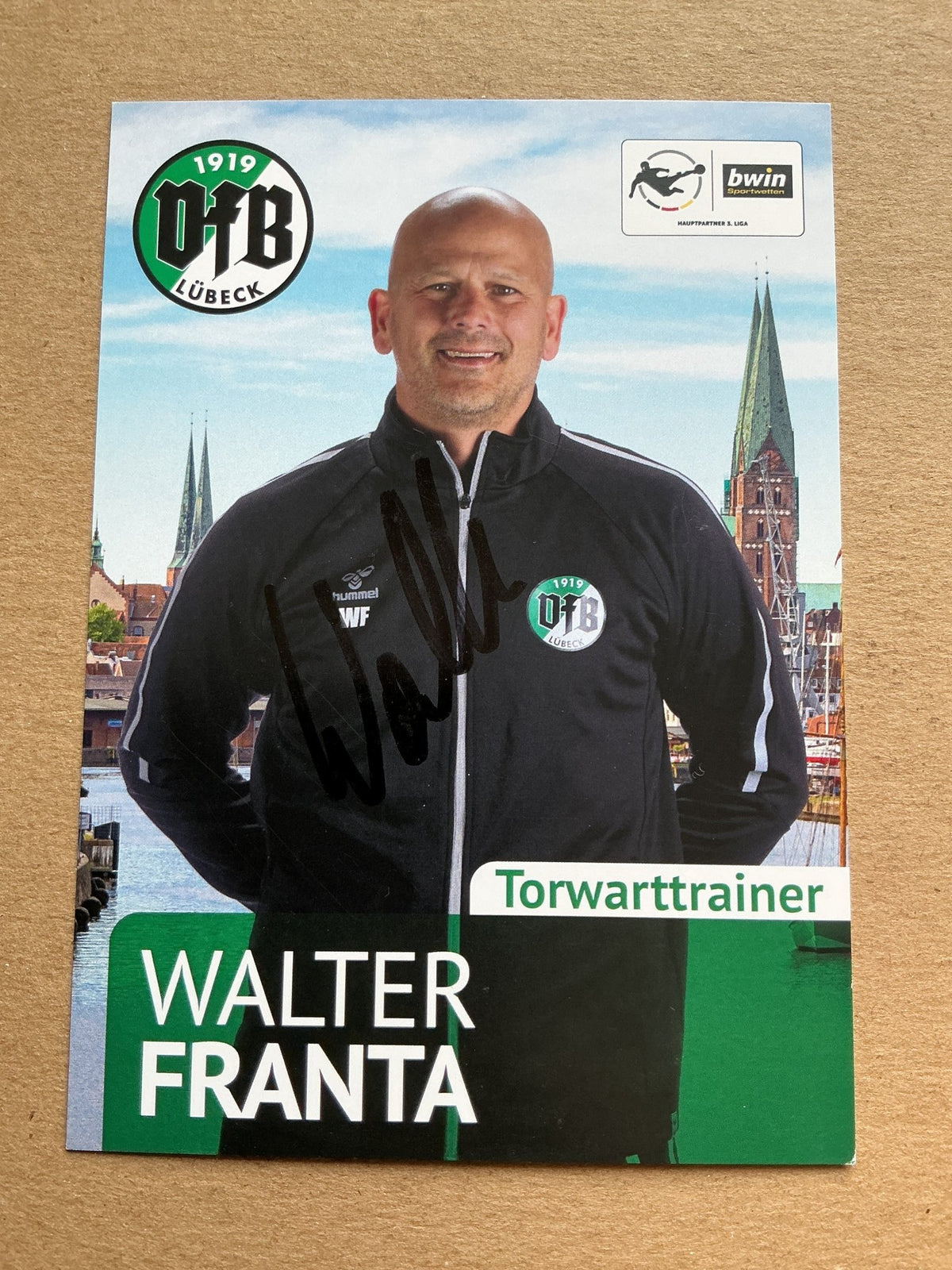 Walter Franta, Austria 🇦🇹 VfB Lübeck 2020/21 hand signed - Autographs-World