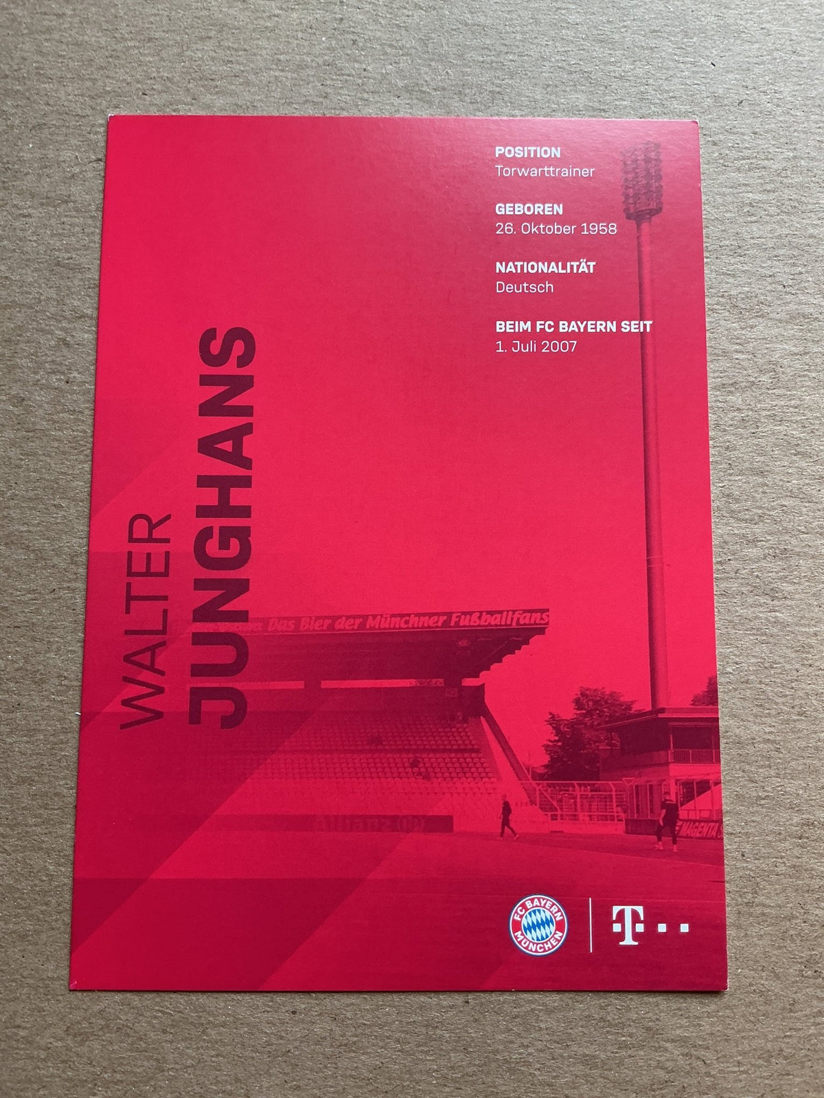 Walter Junghans, Germany 🇩🇪 FC Bayern München 2019/20 hand signed - Autographs-World