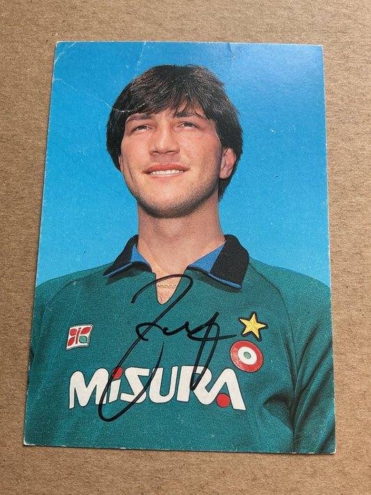Walter Zenga, Italy 🇮🇹 FC Inter Milan 1982/83 hand signed - Autographs-World