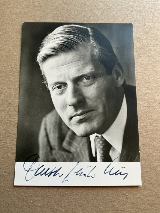 Walther Leisler Kiep, Germany 🇩🇪 Member of Parlament Politics hand signed - Autographs-World