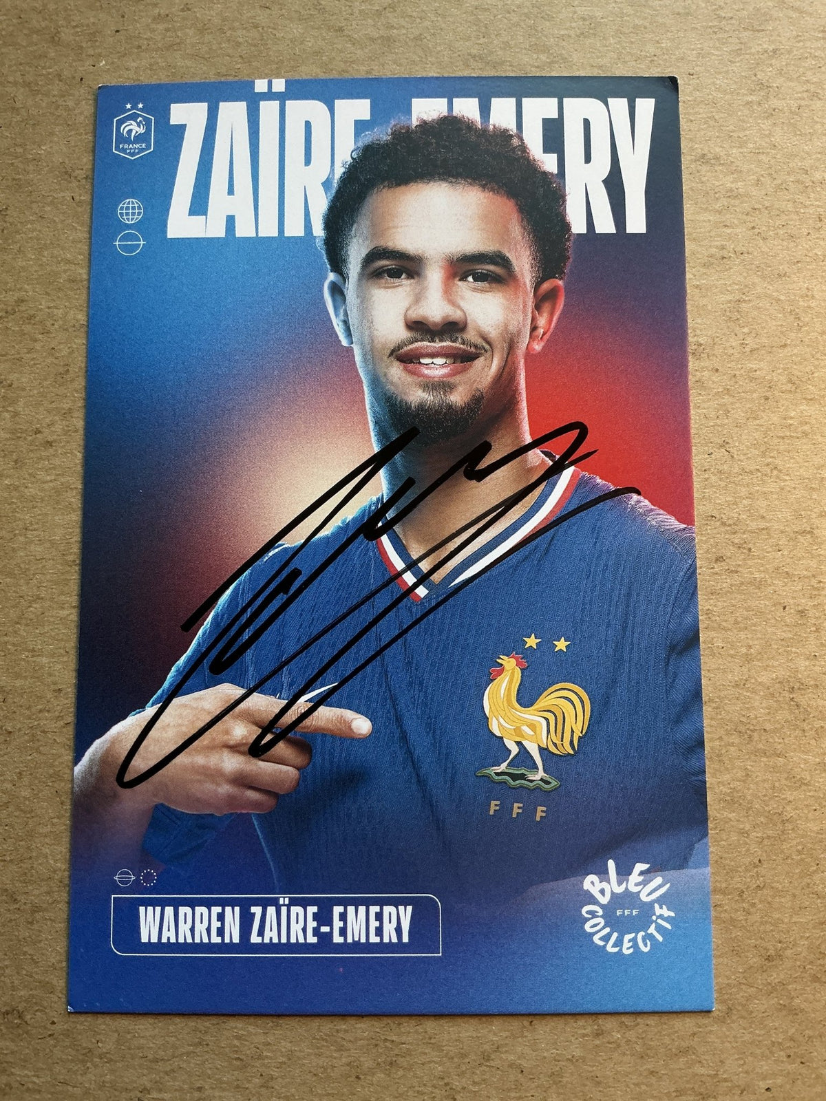 Warren Zaïre-Emery, France 🇫🇷 UEFA Euro 2024 hand signed - Autographs-World