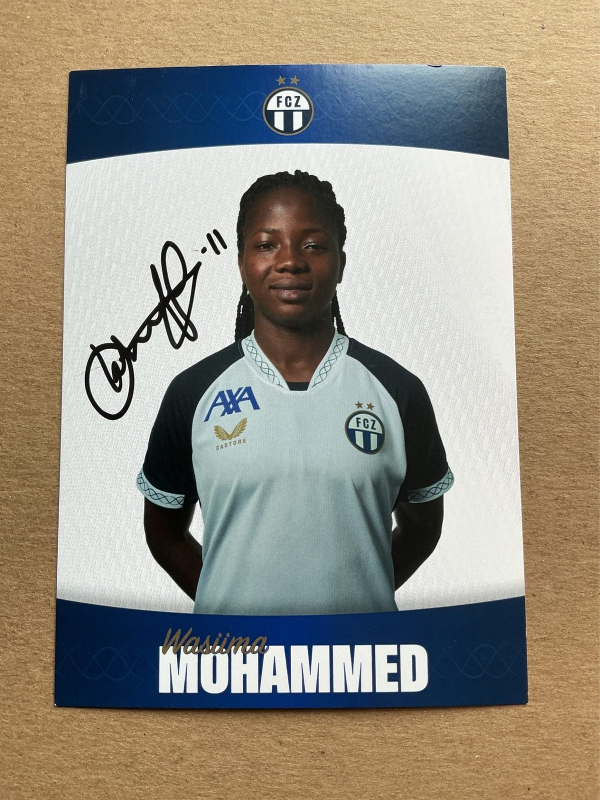 Wasiima Mohammed, Ghana 🇬🇭 FC Zürich 2025/26 hand signed - Autographs-World