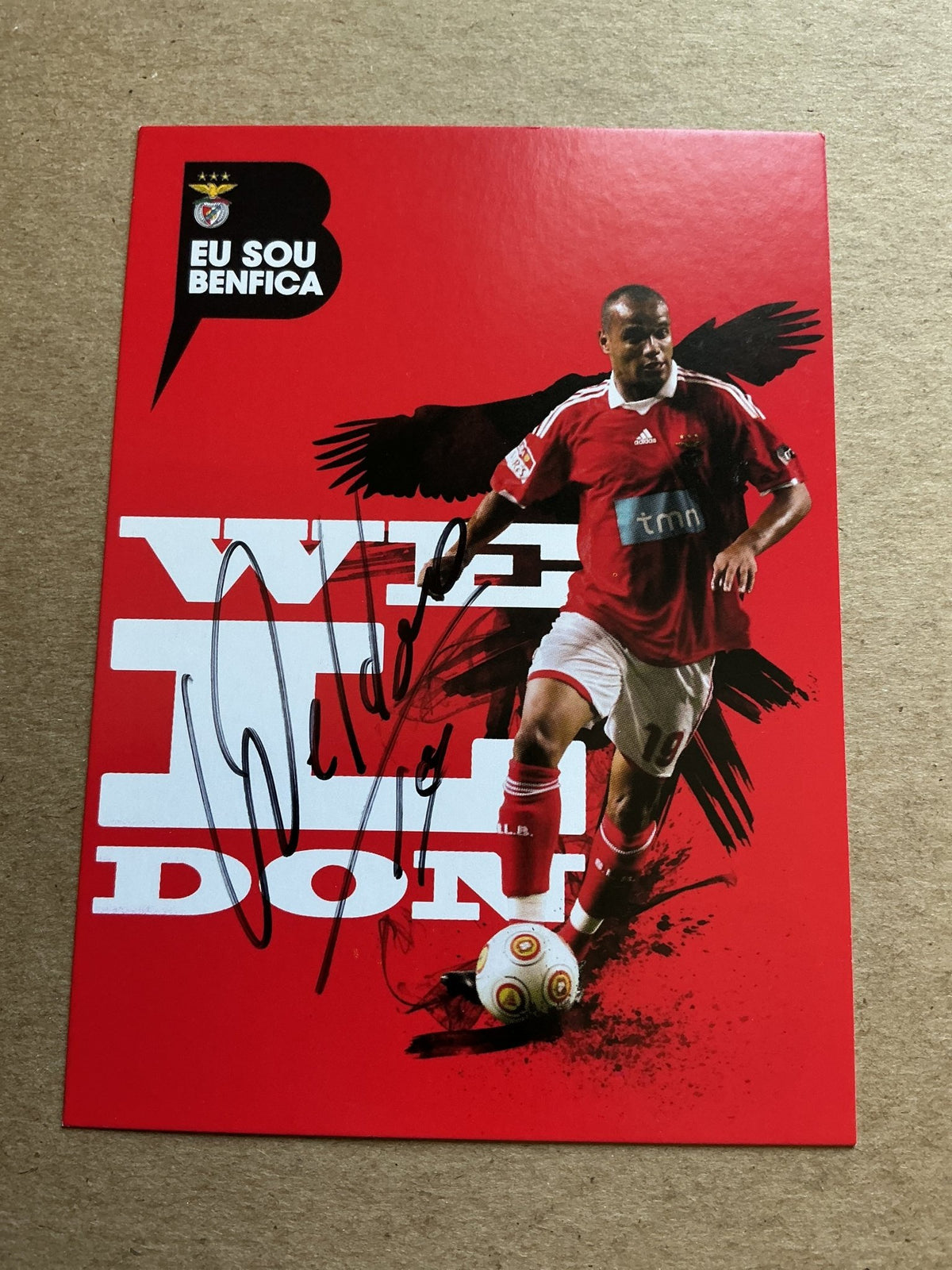 Weldon, Brazil 🇧🇷 SL Benfica 2009/10 hand signed - Autographs-World