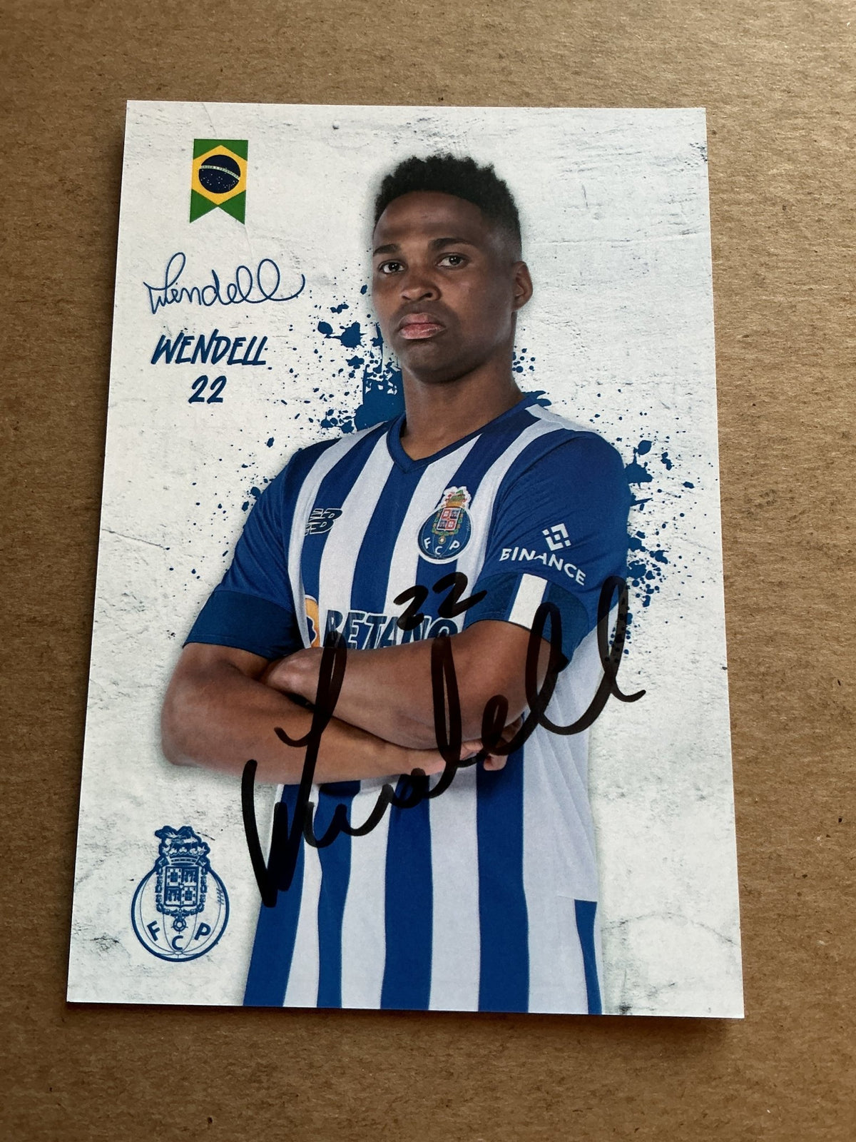 Wendell, Brazil 🇧🇷 FC Porto 2022/23 hand signed - Autographs-World