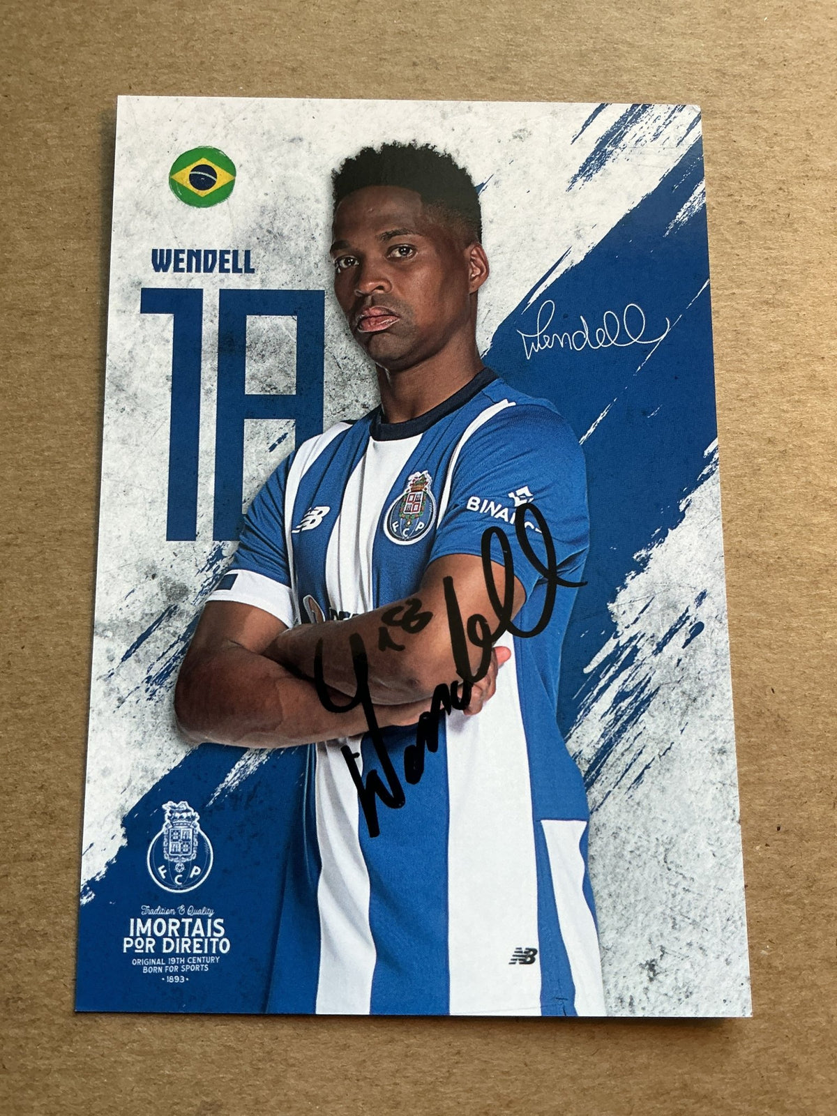 Wendell, Brazil 🇧🇷 FC Porto 2023/24 hand signed - Autographs-World