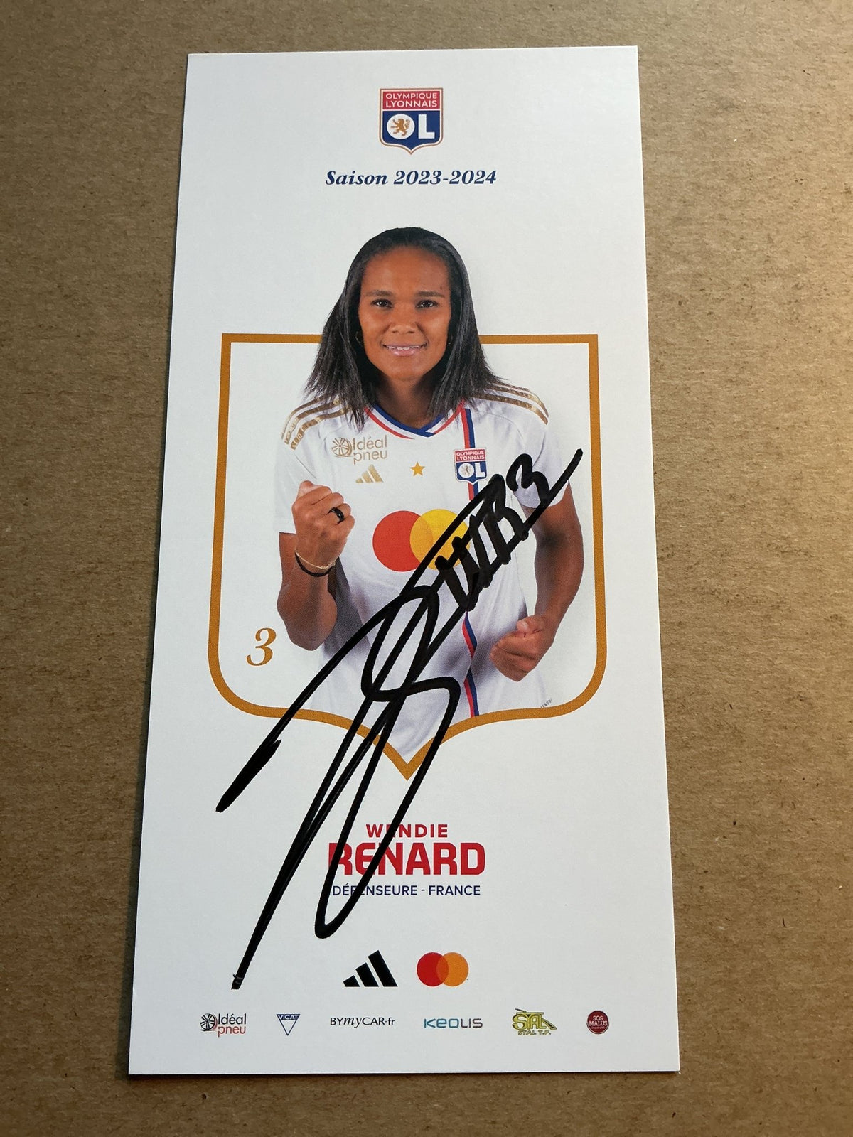 Wendie Renard, France 🇫🇷 Olympique Lyon 2023/24 hand signed - Autographs-World