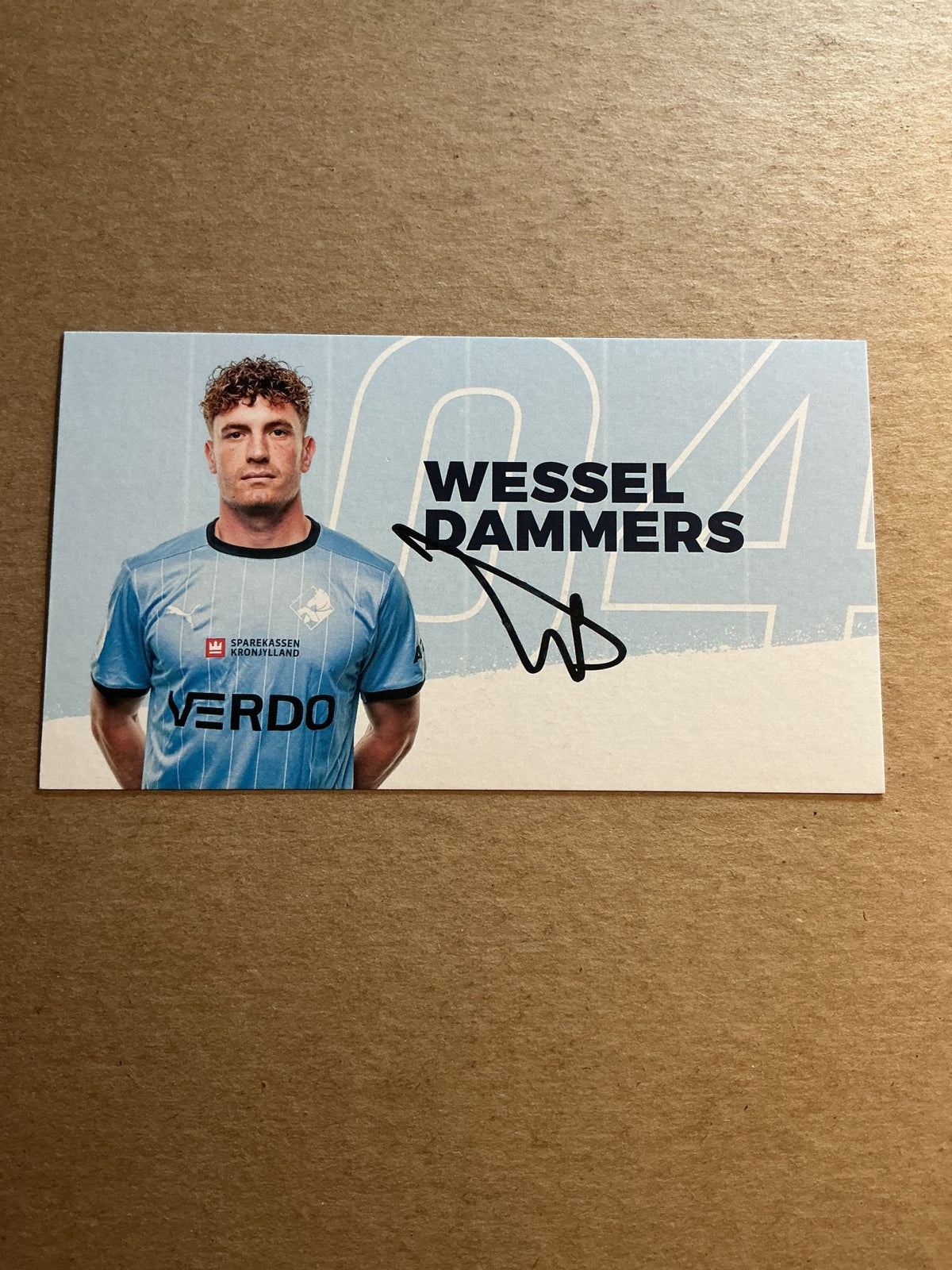 Wessel Dammers, Netherlands 🇳🇱 Randers FC 2023/24 hand signed - Autographs-World