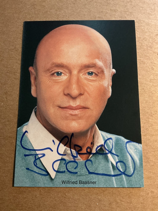 Wilfried Baasner, Germany 🇩🇪 Actor hand signed - Autographs-World