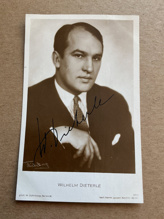 Wilhelm Dieterle, Germany 🇩🇪 Actor hand signed - Autographs-World