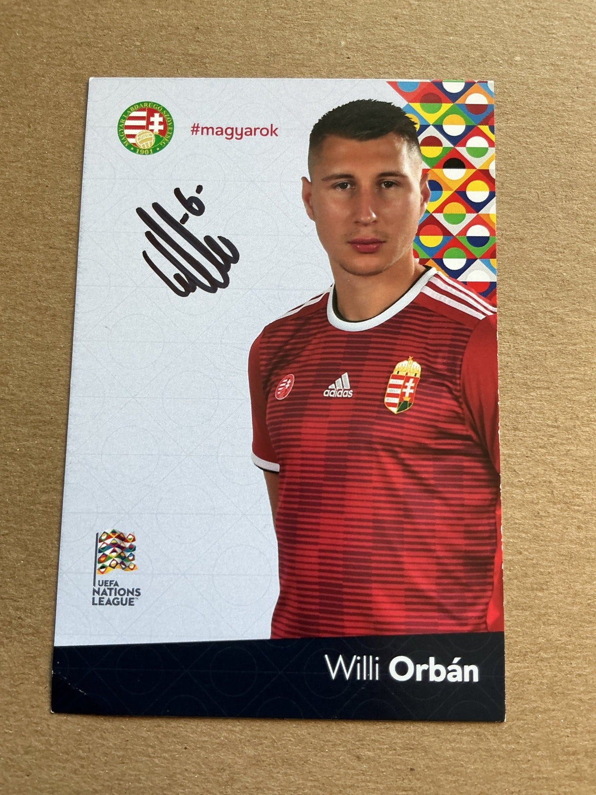 Willi Orban, Hungary 🇭🇺 UEFA Euro Cup 2020 hand signed - Autographs-World