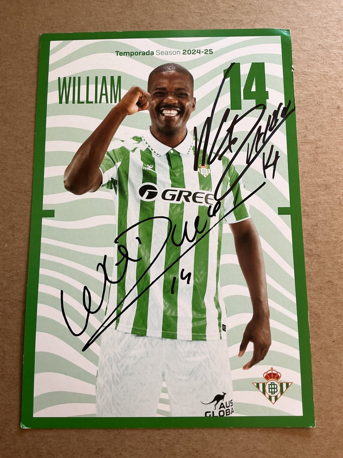William Carvalho, Portugal 🇵🇹 Real Betis 2024/25 hand signed - Autographs-World