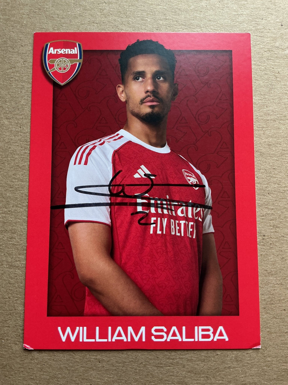 William Saliba, France 🇫🇷 Arsenal FC 2025/26 hand signed - Autographs-World