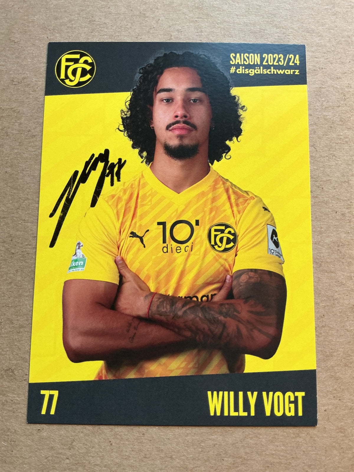 Willy Vogt, Brazil 🇧🇷 FC Schaffhausen 2023/24 hand signed - Autographs-World