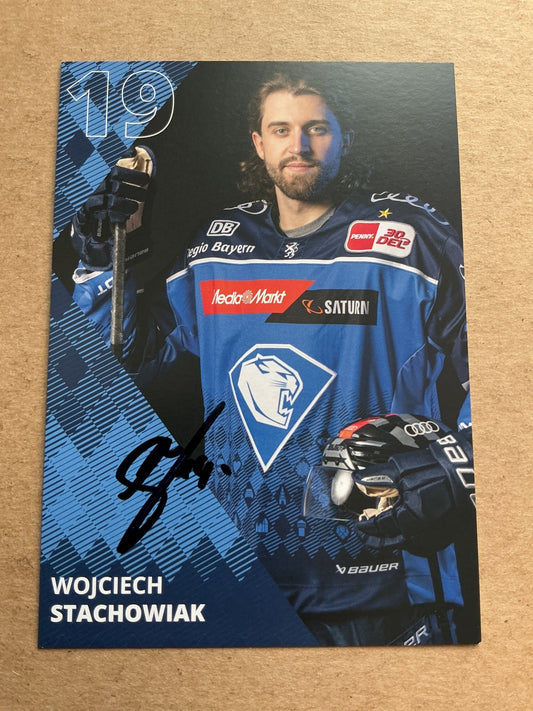Wojciech Stachowiak, Germany 🇩🇪 ERC Ingolstadt 2023/24 hand signed - Autographs-World